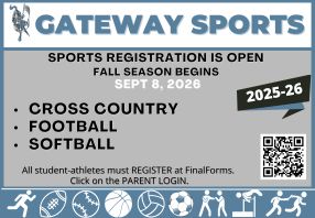 Gateway Middle School sports registration is open for Fall 2025.